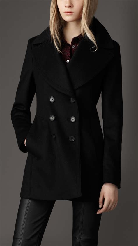 black burberry wool caot|Burberry plaid wool coat women.